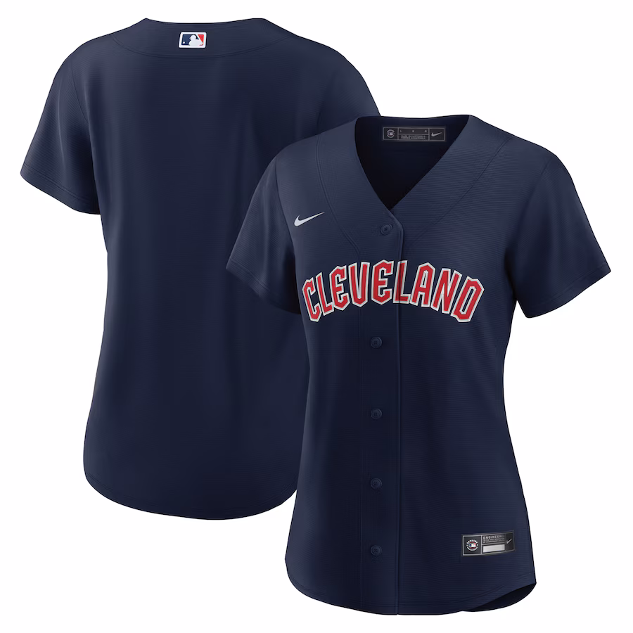 Women's Cleveland Guardians Nike Navy Alternate Official Replica Jersey