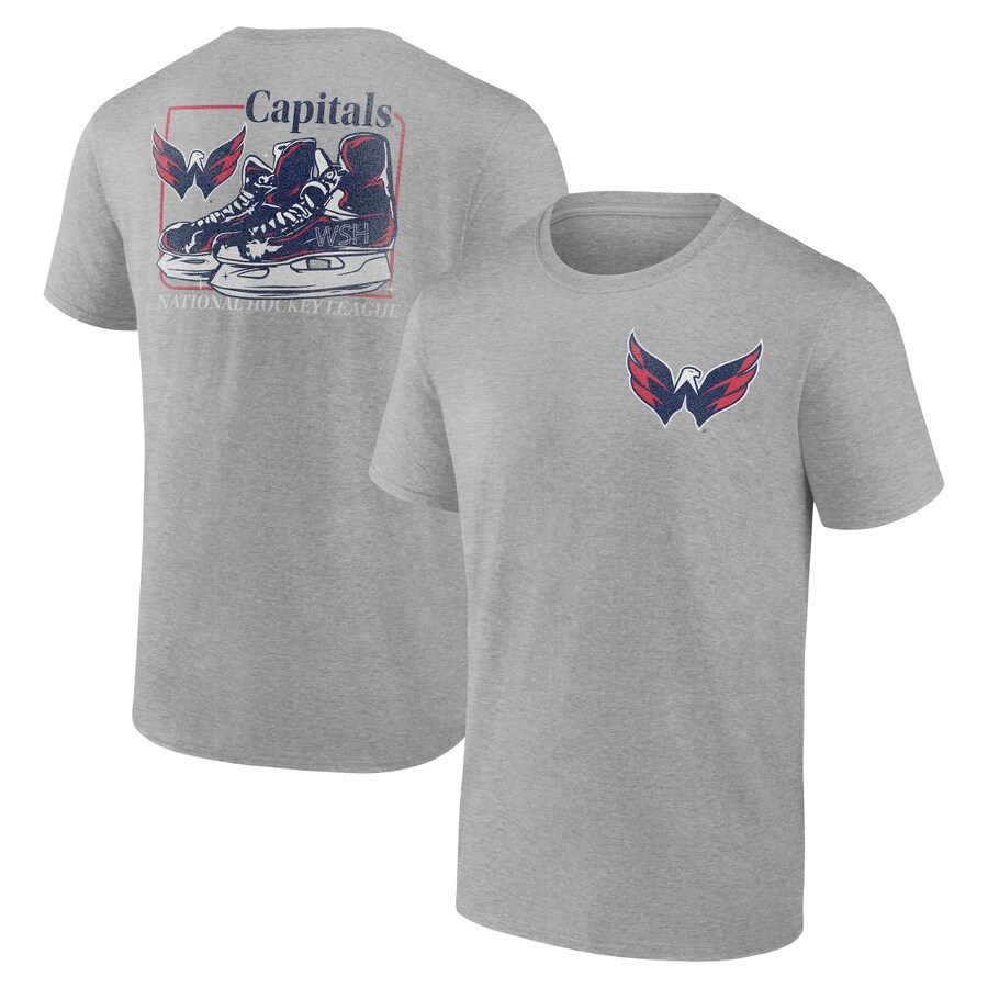 Men's Washington Capitals Heather Gray Glory Skates T-Shirt