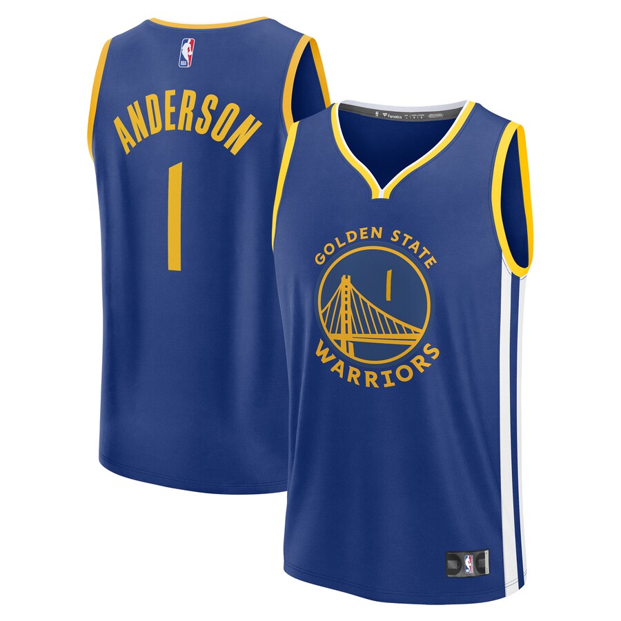 Men's Golden State Warriors Kyle Anderson Fanatics Royal Fast Break Replica Player Jersey - Icon Edition