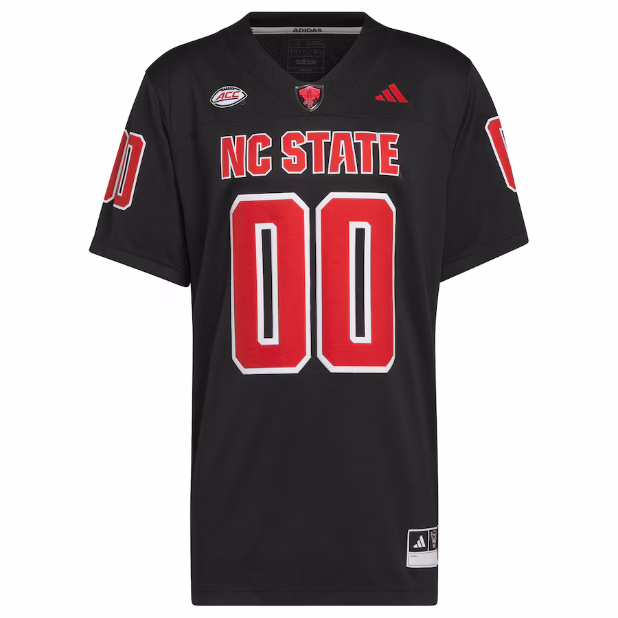Men's adidas #00 Black NC State Wolfpack Premier Strategy Jersey
