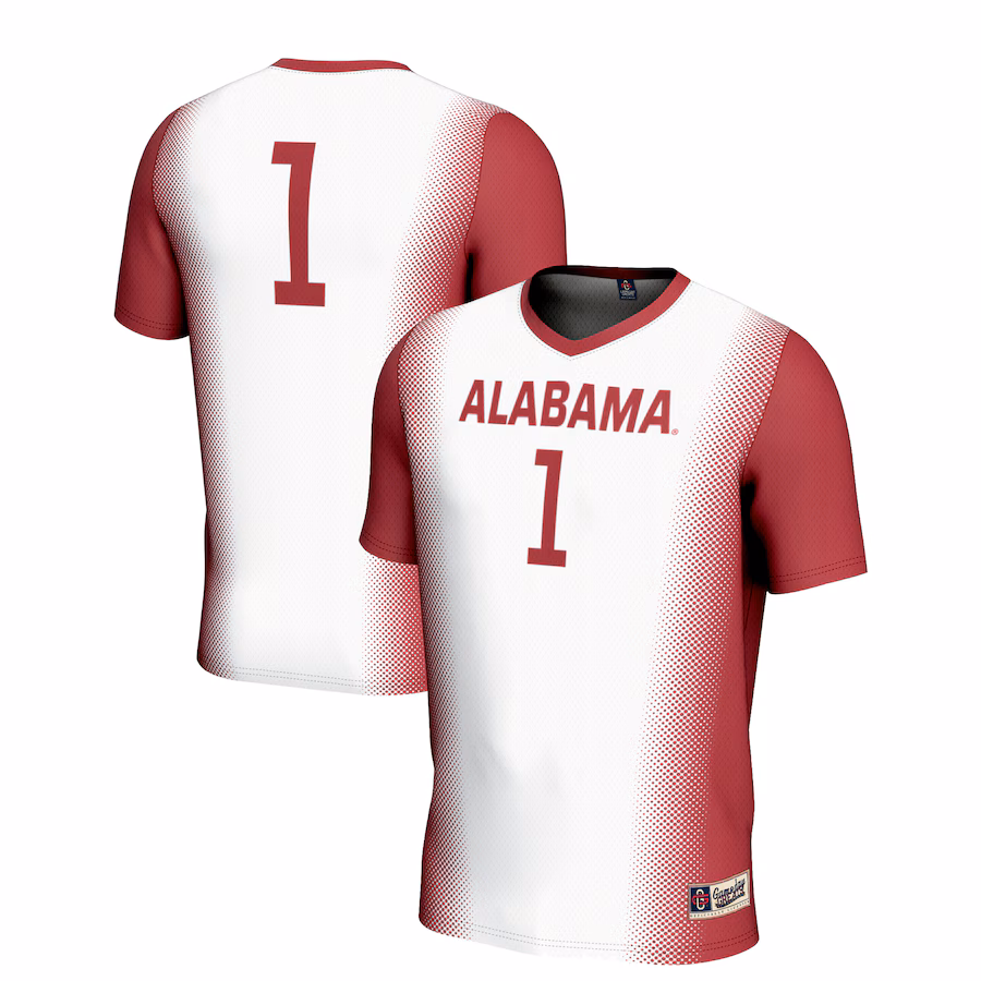 Unisex GameDay Greats #1 White Alabama Crimson Tide  Lightweight Women's Soccer Jersey