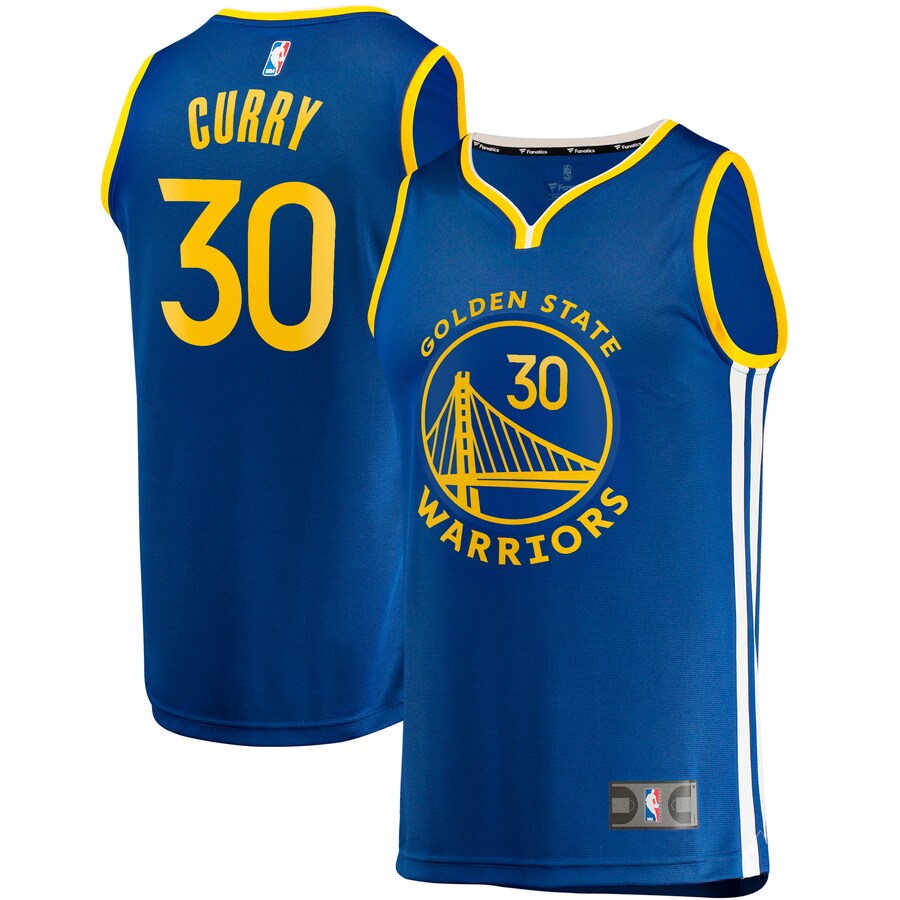 Youth Golden State Warriors Stephen Curry Fanatics Royal Fast Break Replica Jersey - Icon Edition
