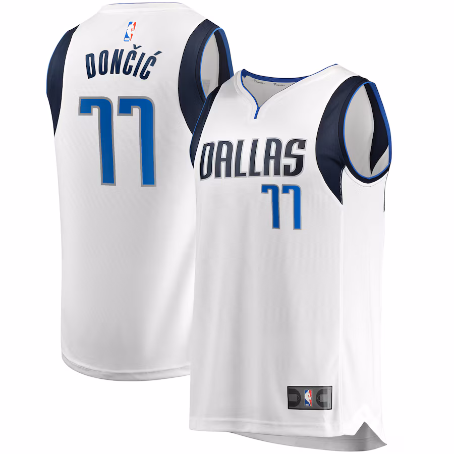 Youth Dallas Mavericks Luka Don?i? Fanatics White Fast Break Replica Jersey - Association Edition