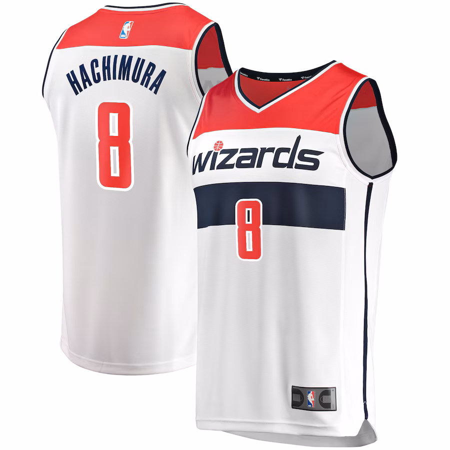 Youth Washington Wizards Rui Hachimura Fanatics White Fast Break Player Replica Jersey - Association Edition