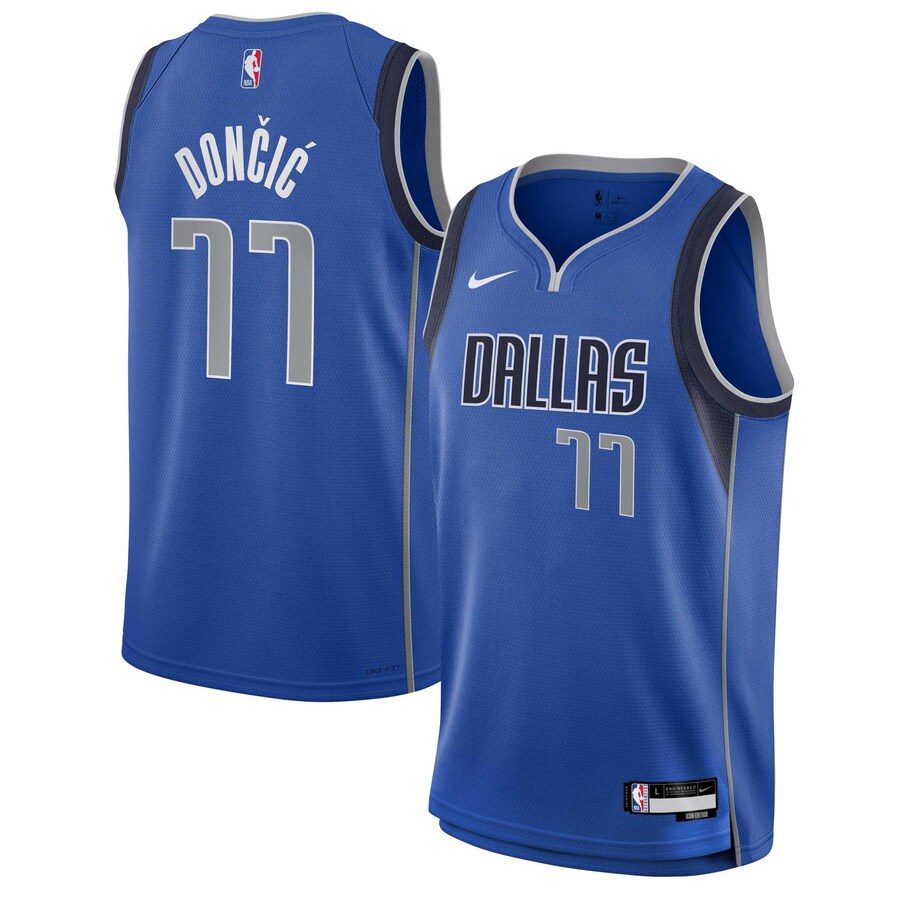 Youth Dallas Mavericks Luka Don?i? Nike Blue Swingman Jersey - Icon Edition