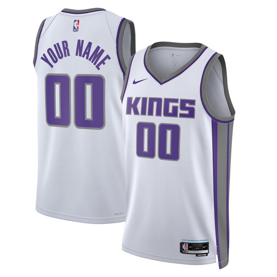 Unisex Sacramento Kings Nike White 2022/23 Swingman Custom Jersey - Association Edition
