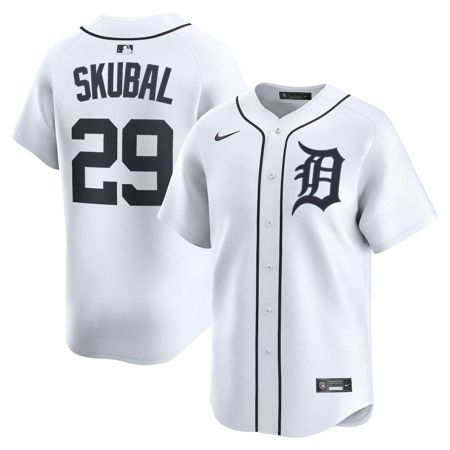 Men's Detroit Tigers Tarik Skubal Nike White Home Limited Player Jersey