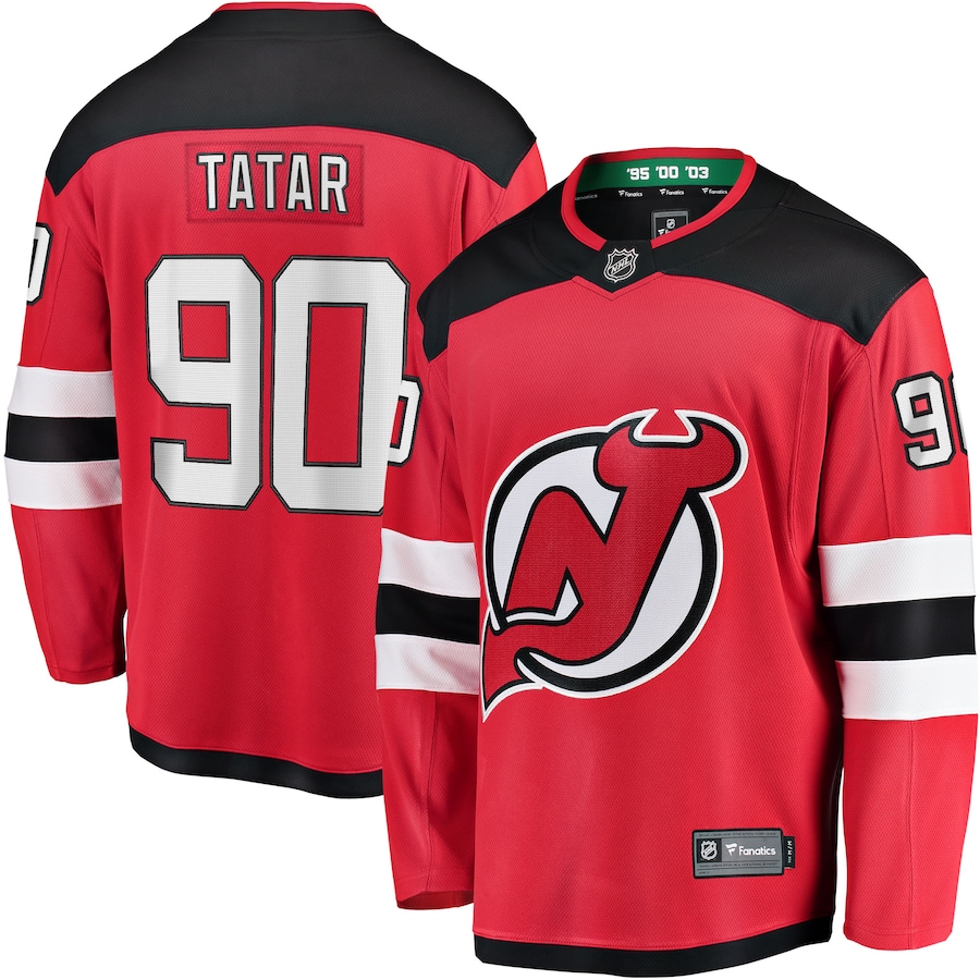 Men's New Jersey Devils Tomas Tatar Fanatics Red Home Breakaway Player Jersey