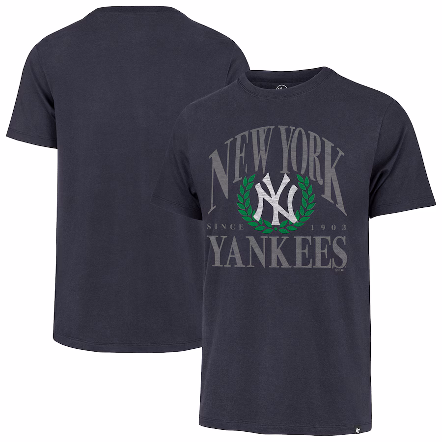 Men's New York Yankees '47 Navy Pitchout Franklin T-Shirt