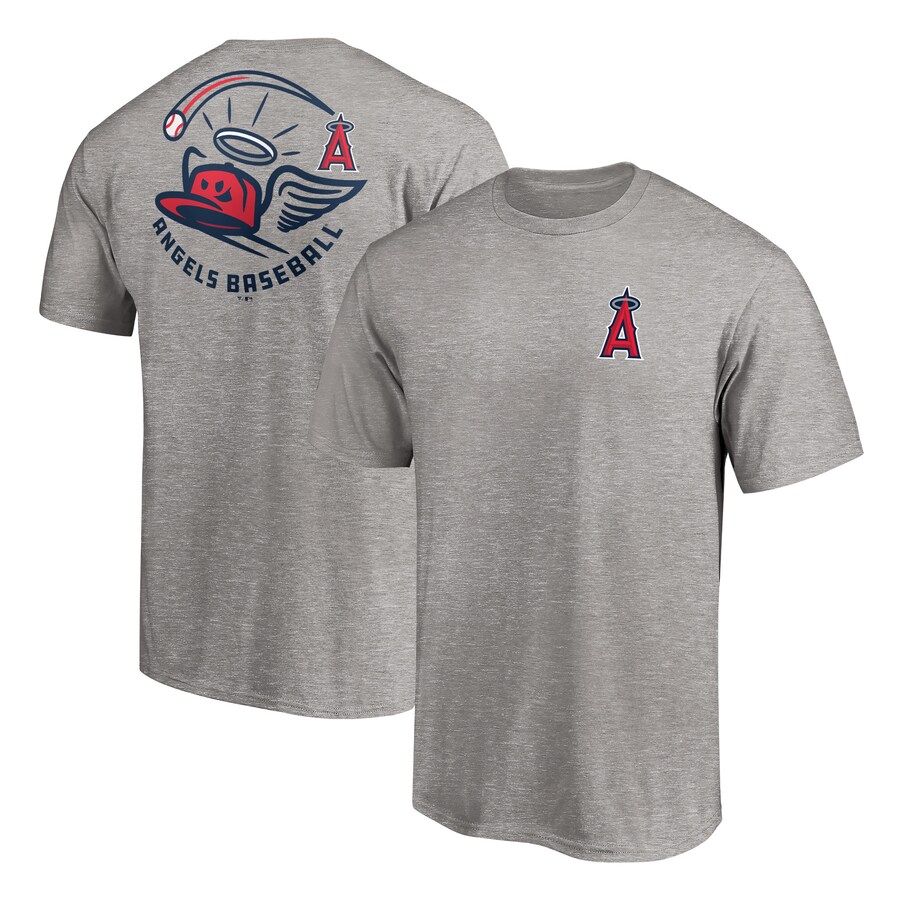 Men's Los Angeles Angels Heather Gray Cappy T-Shirt