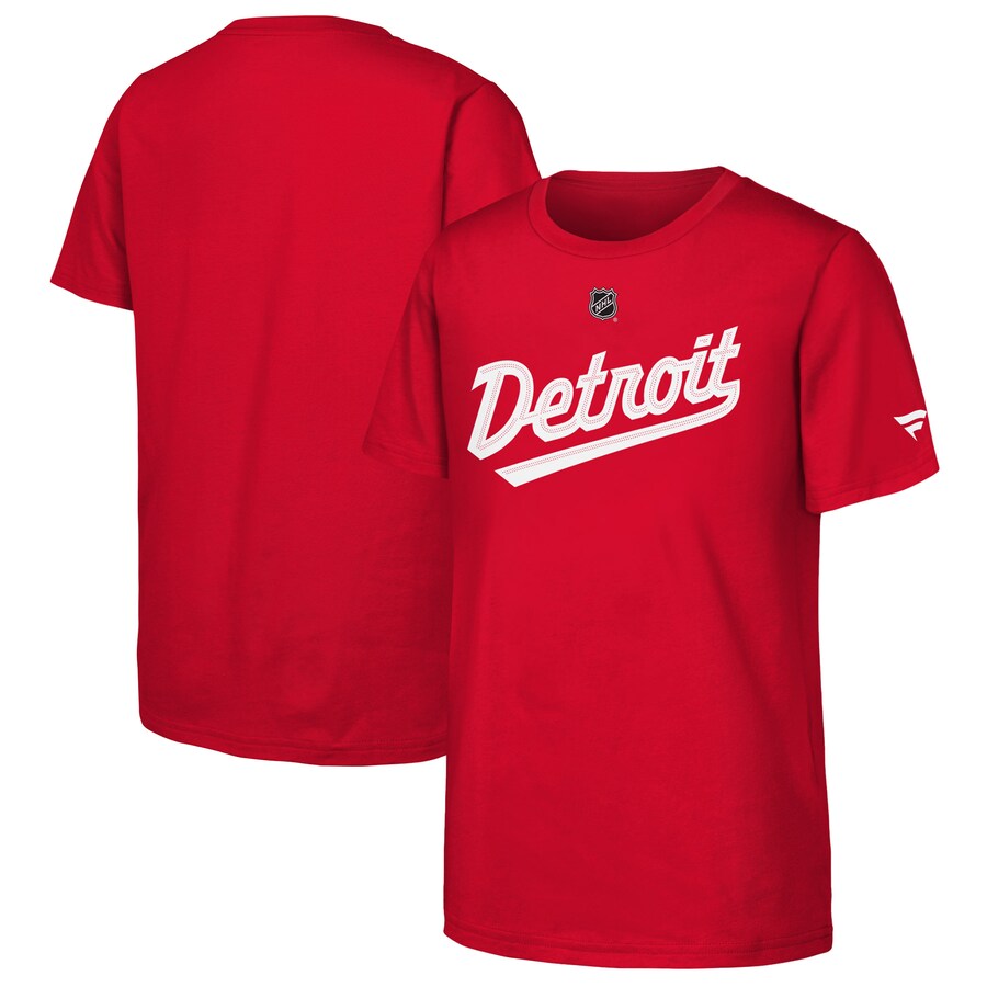Youth Detroit Red Wings Fanatics Red 2025 NHL Stadium Series Locker Room T-Shirt