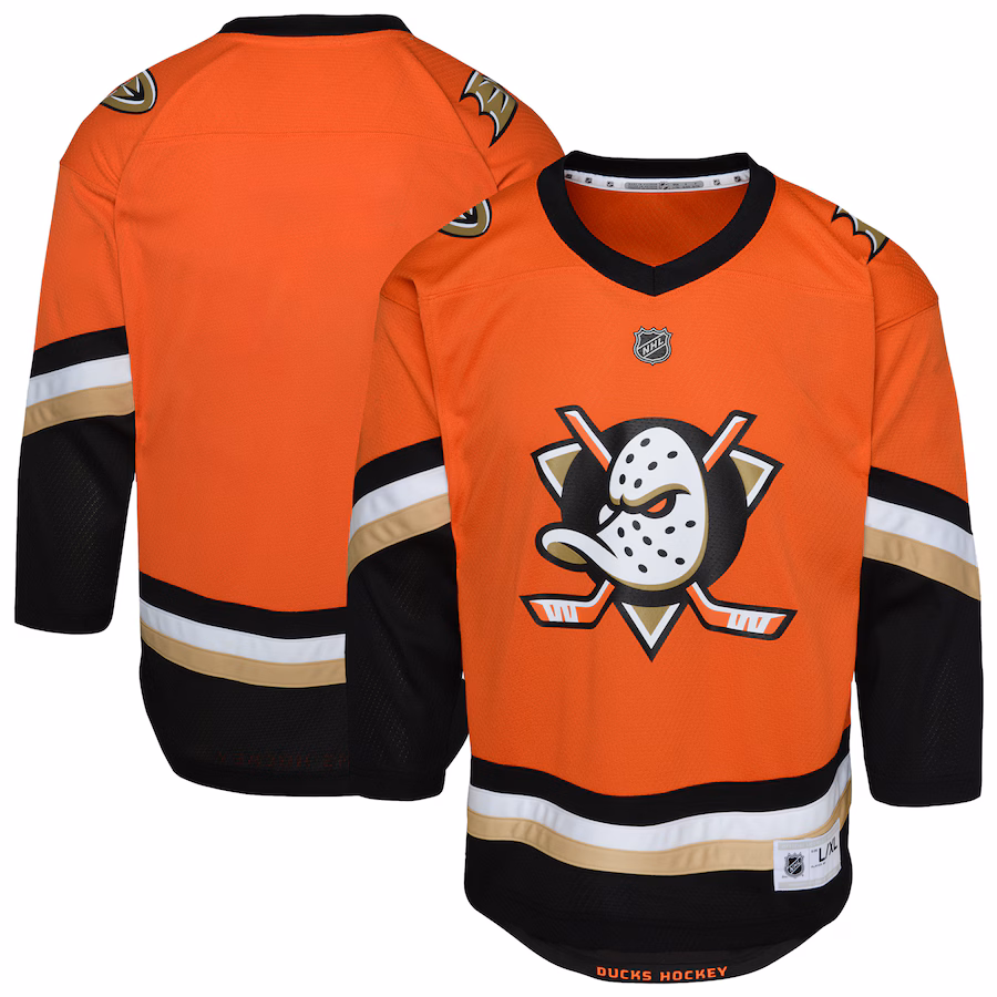 Youth Anaheim Ducks Orange Home Replica Jersey
