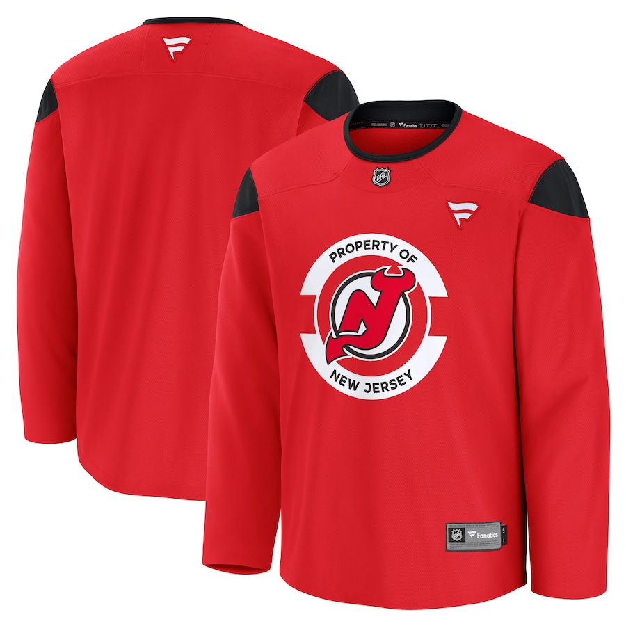 Men's New Jersey Devils Fanatics Red Team Practice Jersey