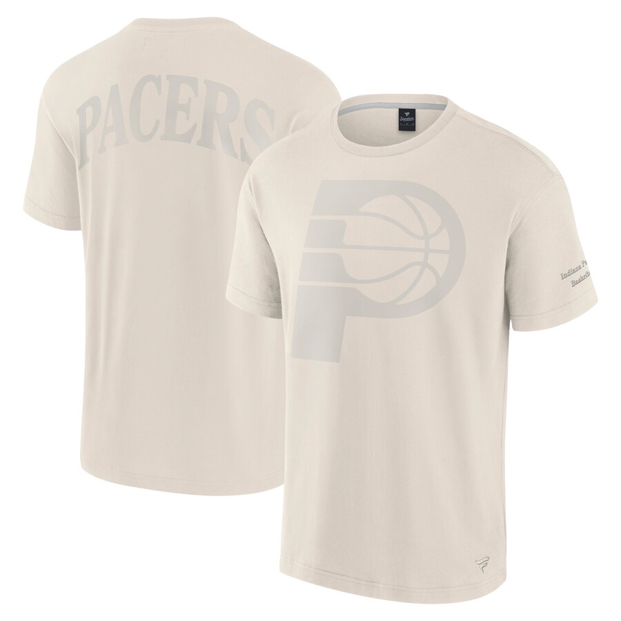 Men's Indiana Pacers Fanatics Cream Elements Iconic T-Shirt