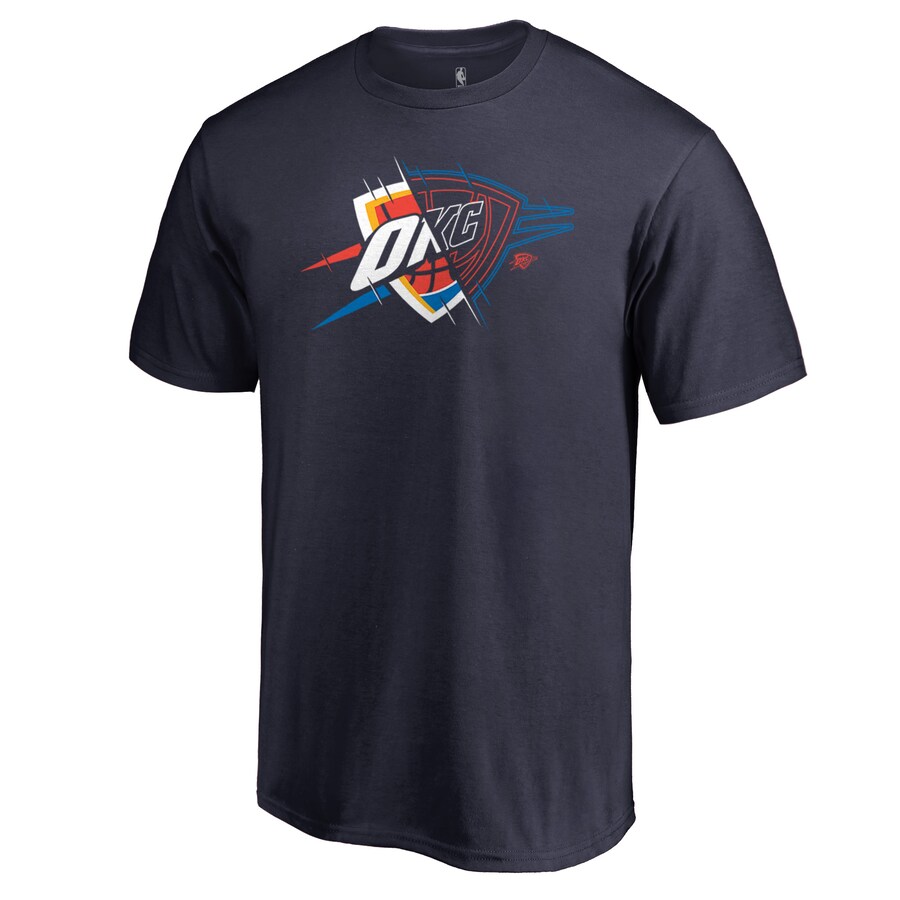 Men's Oklahoma City Thunder Navy X-Ray T-Shirt