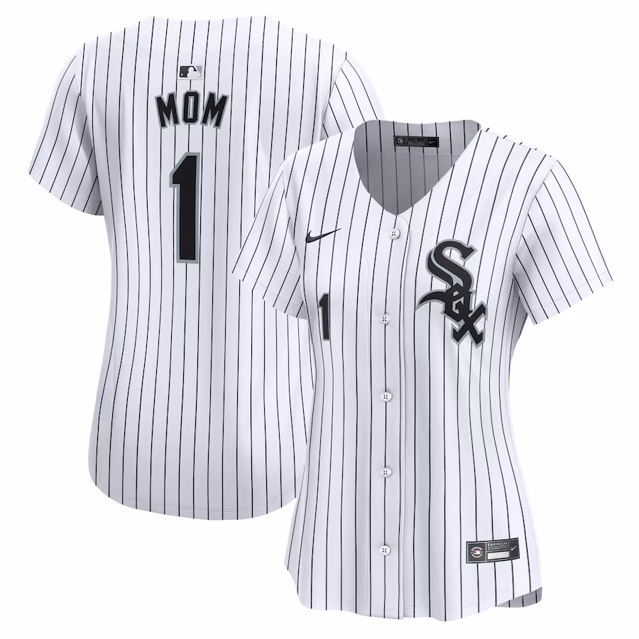 Women's Chicago White Sox Nike White #1 Mom Home Limited Jersey