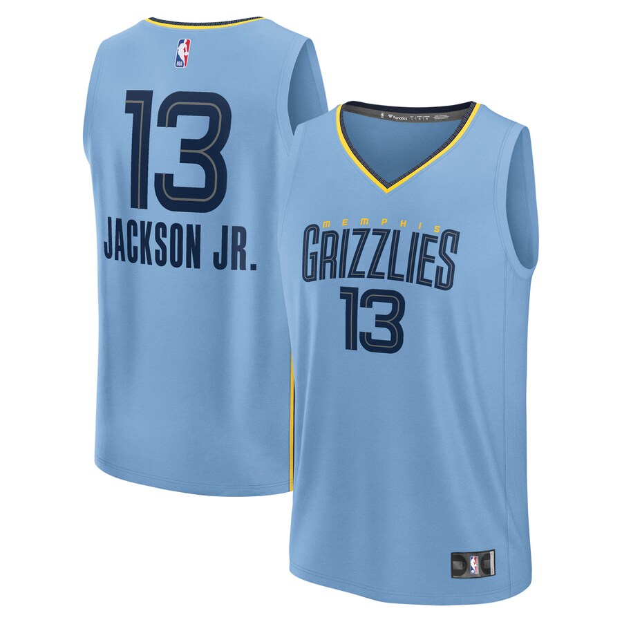 Men's Memphis Grizzlies Jaren Jackson Jr. Fanatics Light Blue Fast Break Replica Player Jersey - Statement Edition