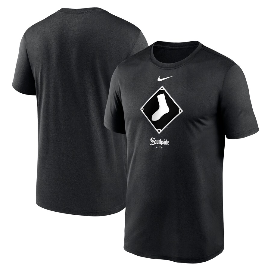 Men's Chicago White Sox Nike Black City Connect Logo T-Shirt