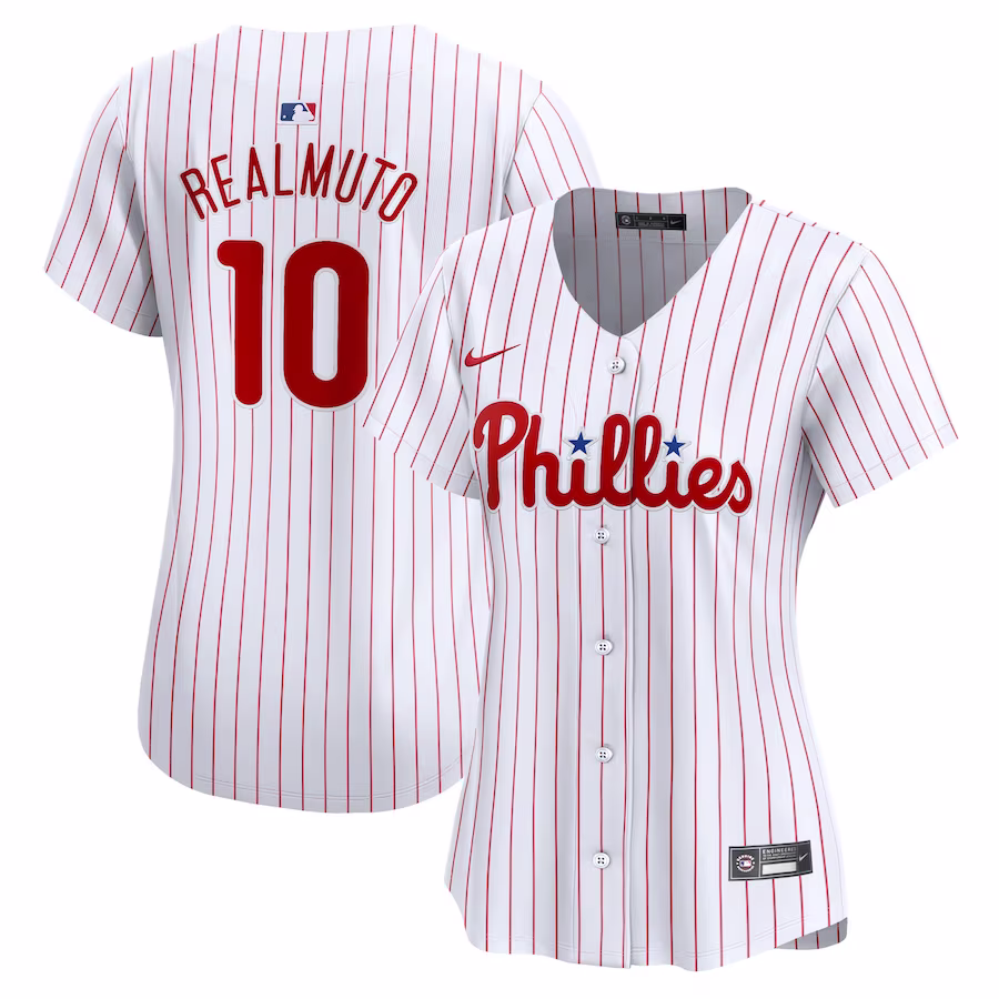 Women's Philadelphia Phillies J.T. Realmuto Nike White Home Limited Player Jersey