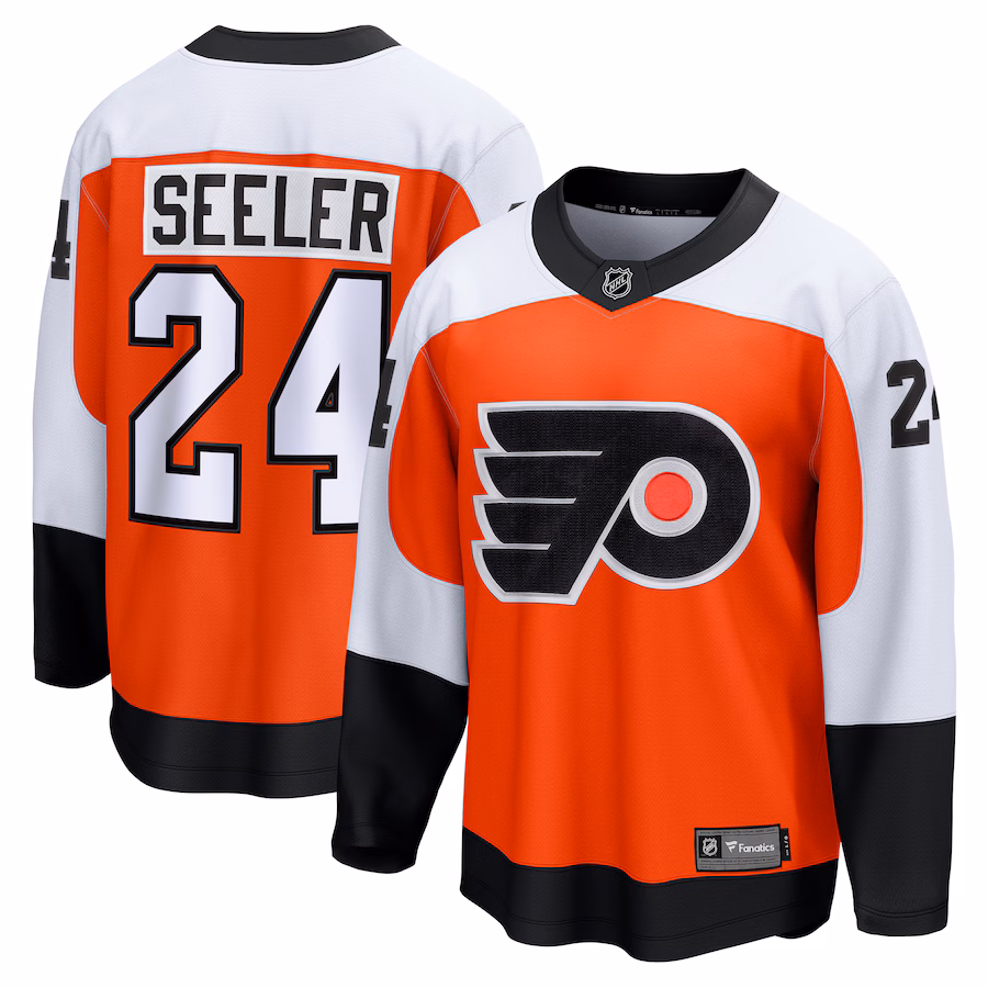 Men's Philadelphia Flyers Nick Seeler Fanatics Orange Home Breakaway Jersey