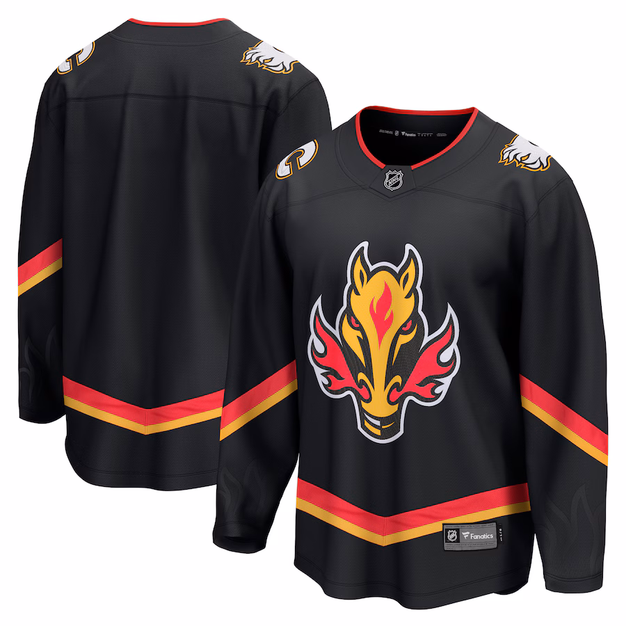 Men's Calgary Flames Fanatics Black Alternate Premier Breakaway Jersey
