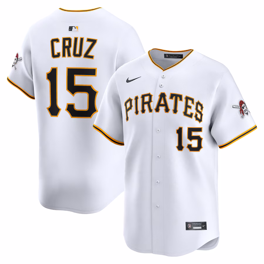 Men's Pittsburgh Pirates Oneil Cruz Nike White Alternate Limited Player Jersey