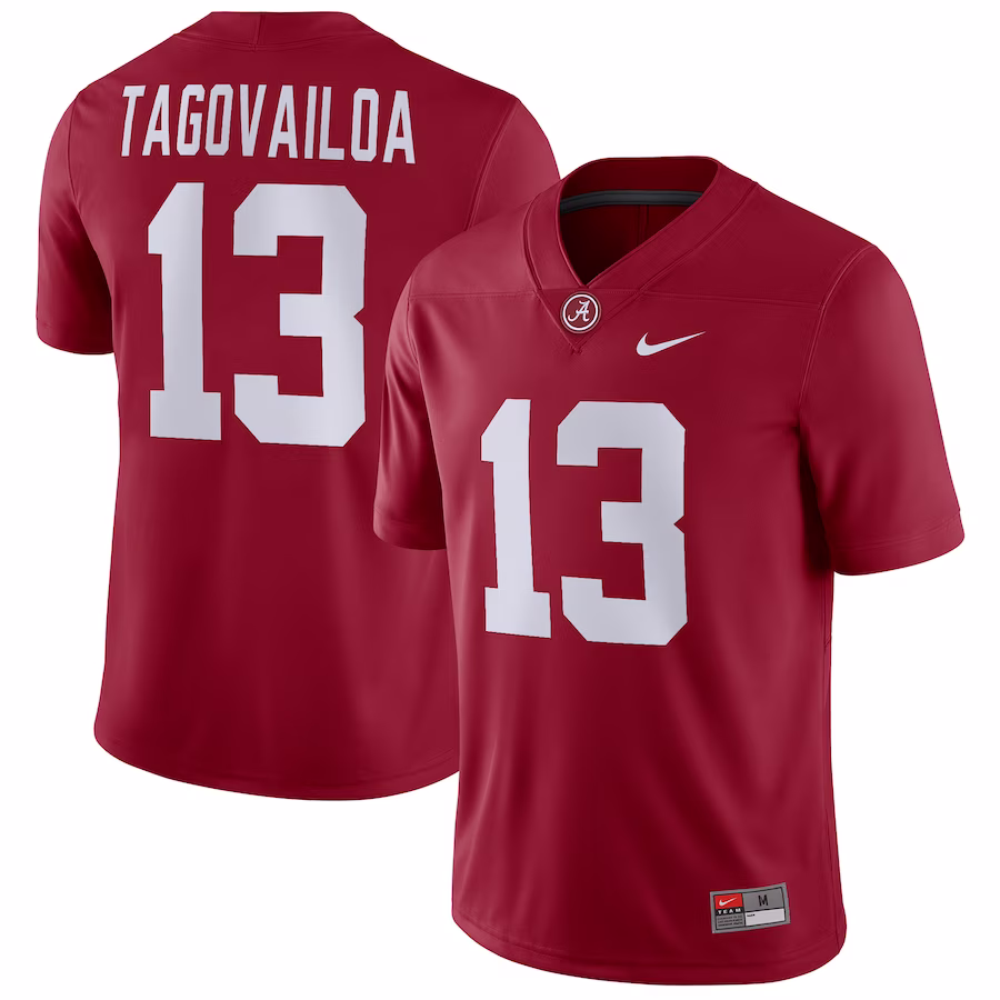 Tua Tagovailoa Alabama Crimson Tide Nike Player Game Jersey - Crimson
