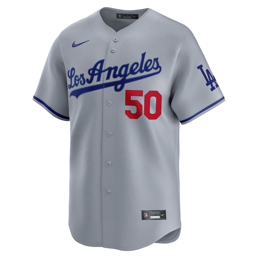 Men's Los Angeles Dodgers Mookie Betts Nike Gray Alternate Elite Player Jersey