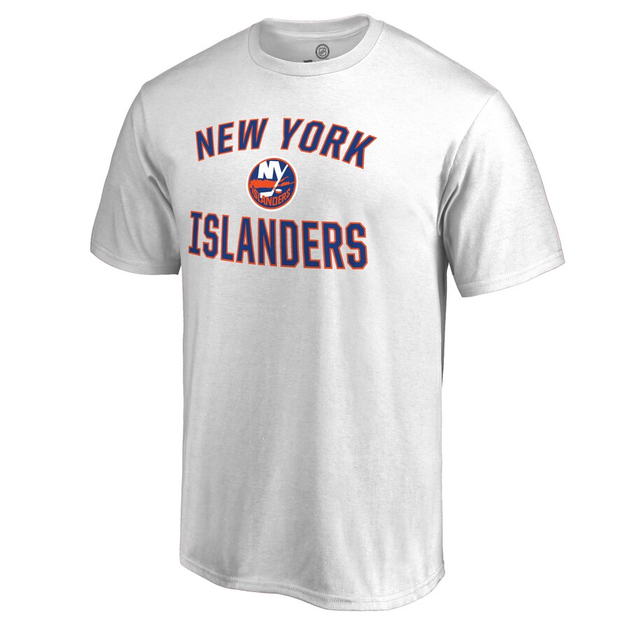 Men's New York Islanders Victory Arch White T-Shirt