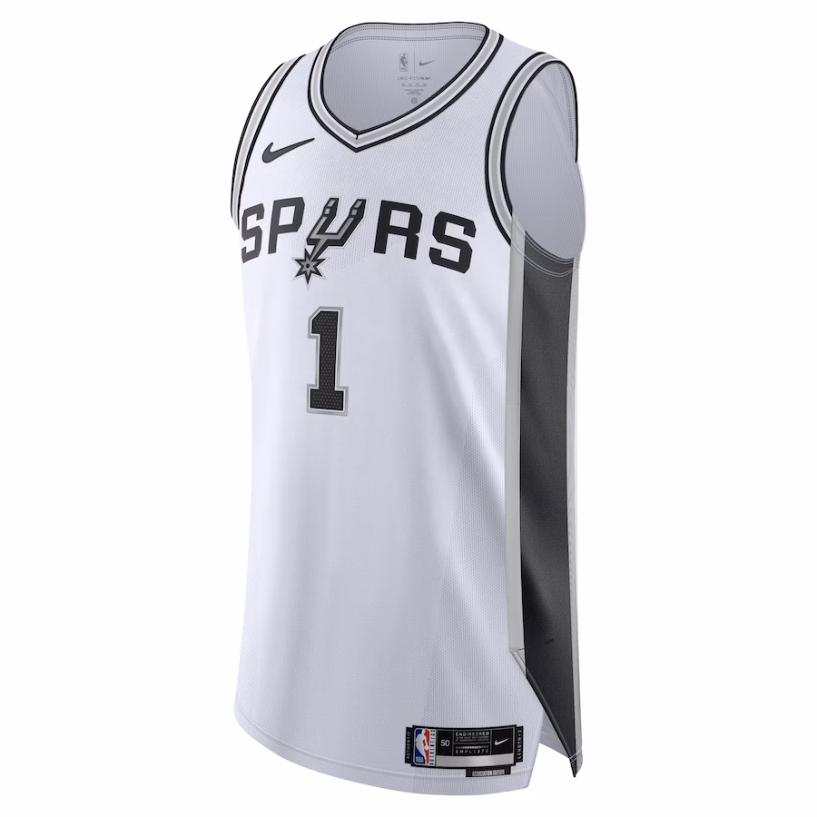 Men's San Antonio Spurs Victor Wembanyama Nike White Authentic Jersey - Association Edition