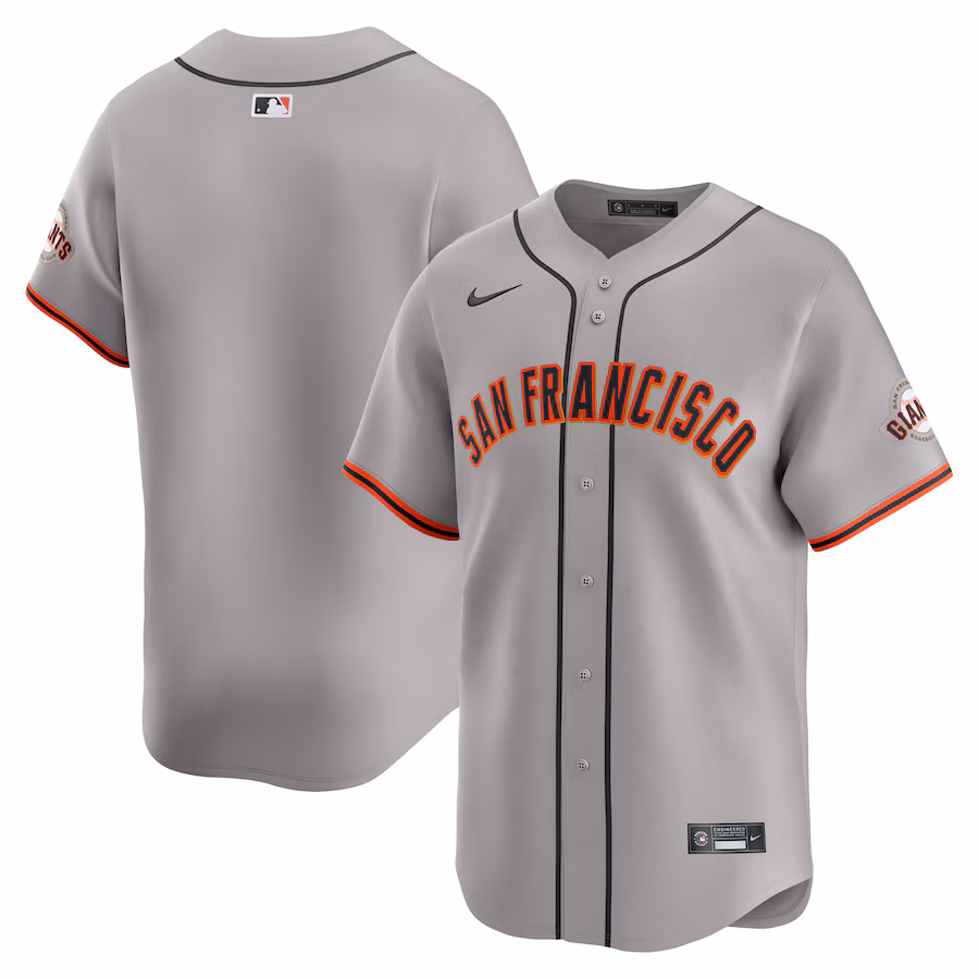 Men's San Francisco Giants Nike Gray Away Limited Jersey