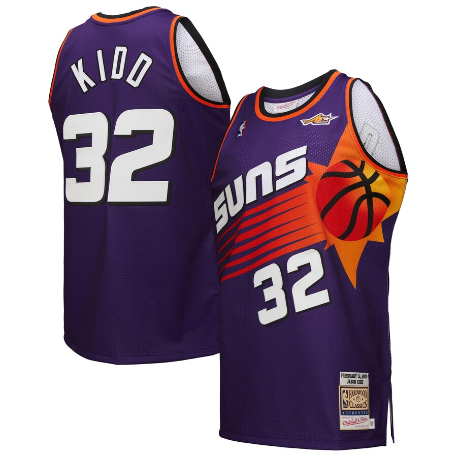 Men's Phoenix Suns Jason Kidd Mitchell & Ness Purple 2000 NBA All-Star Game Authentic Jersey