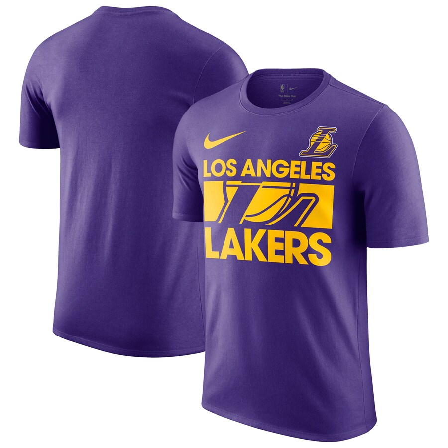 Men's Los Angeles Lakers Nike Purple Courtside This Is Our Year T-Shirt