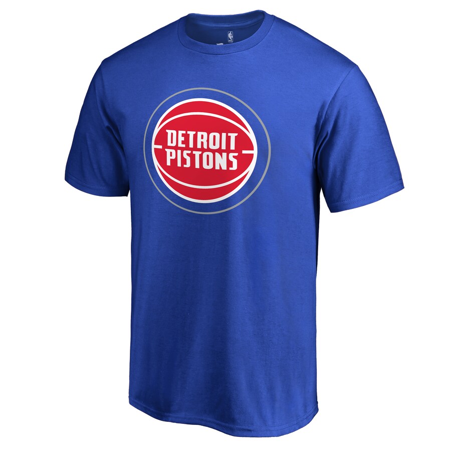 Men's Detroit Pistons Royal Primary Logo 2 T-Shirt