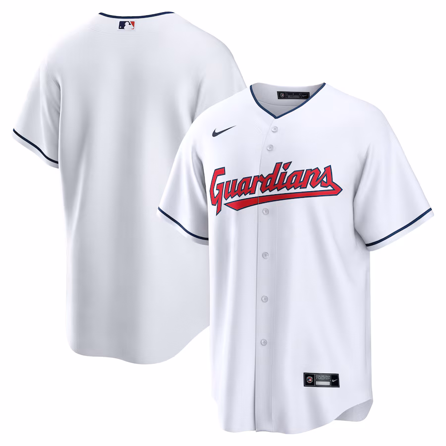 Men's Cleveland Guardians Nike White Replica Team Jersey