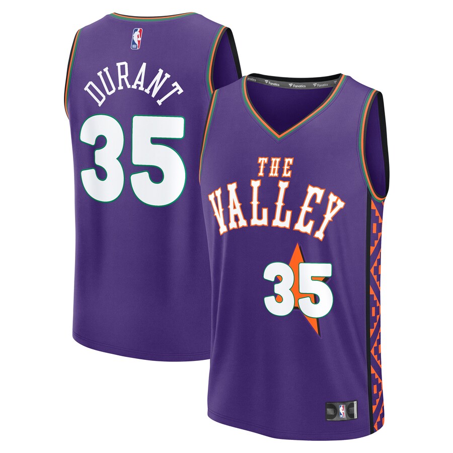 Men's Phoenix Suns Kevin Durant Fanatics Purple 2024/25 Fast Break Player Jersey - City Edition