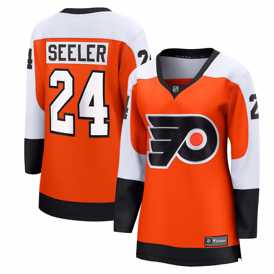 Women's Philadelphia Flyers Nick Seeler Fanatics Orange Home Breakaway Player Jersey