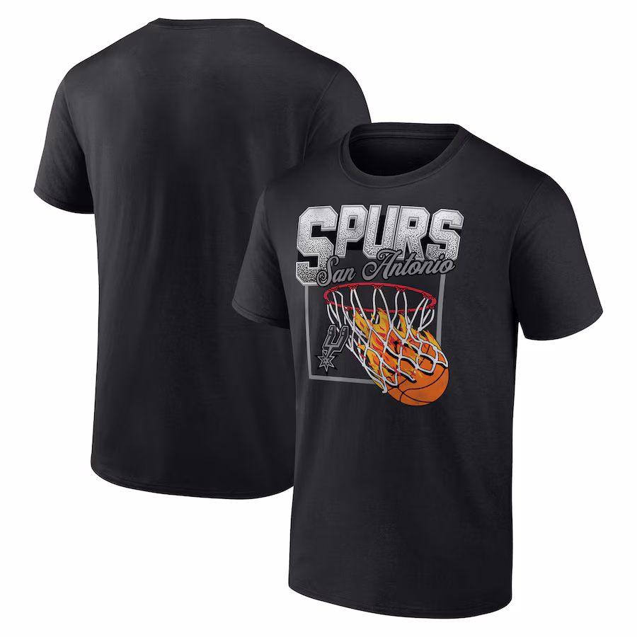 Men's San Antonio Spurs Black Alley Oop T-Shirt