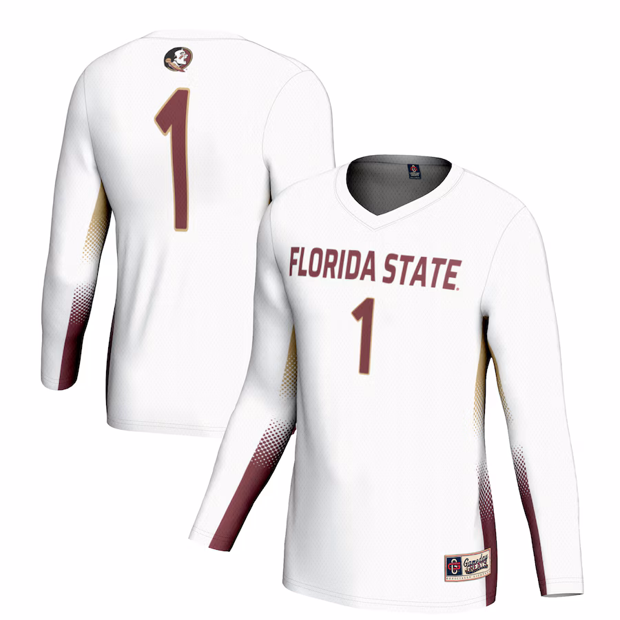 #1 Florida State Seminoles GameDay Greats Unisex Lightweight Volleyball Jersey - White