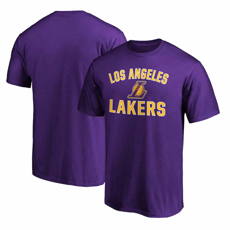 Men's Los Angeles Lakers Purple Victory Arch T-Shirt