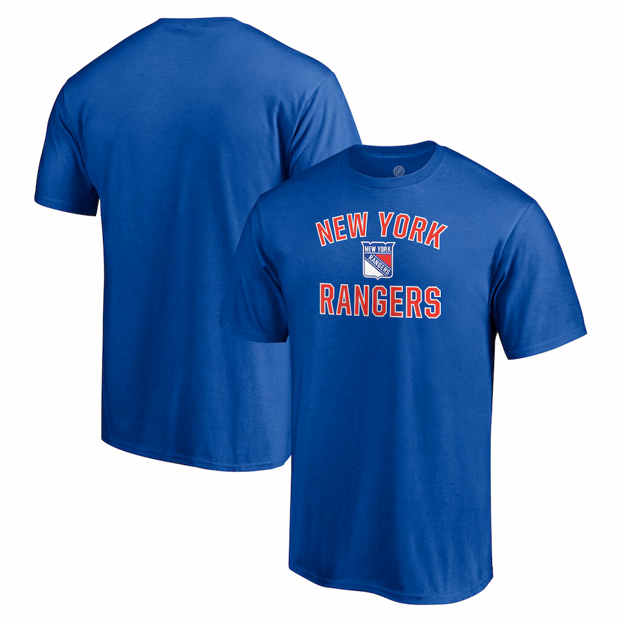 Men's New York Rangers Royal Victory Arch T-Shirt