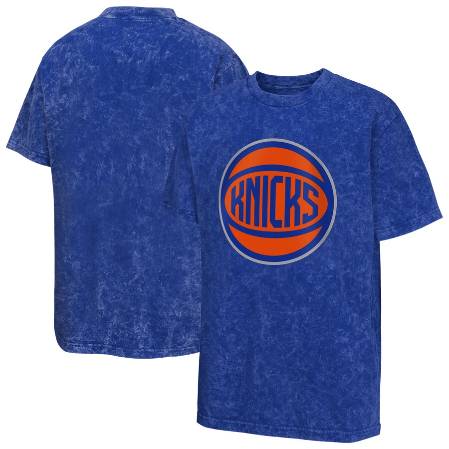 Youth New York Knicks Blue Rugged Defense T-Shirt