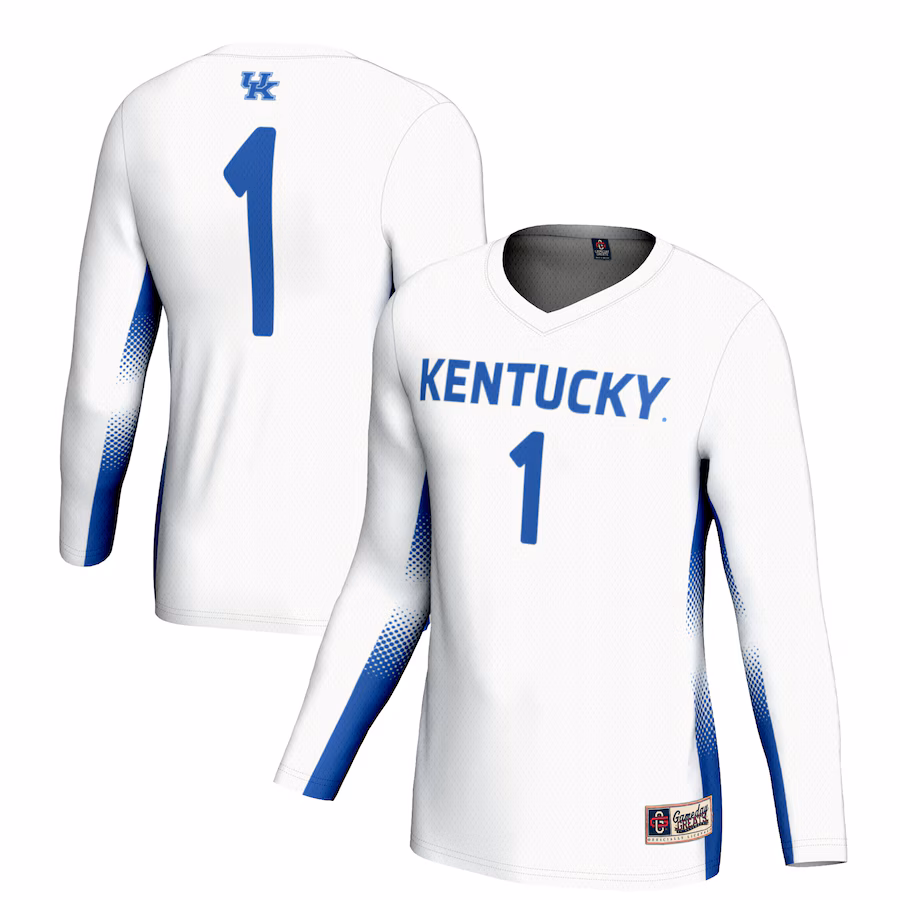 Unisex GameDay Greats #1 White Kentucky Wildcats Lightweight Volleyball Jersey