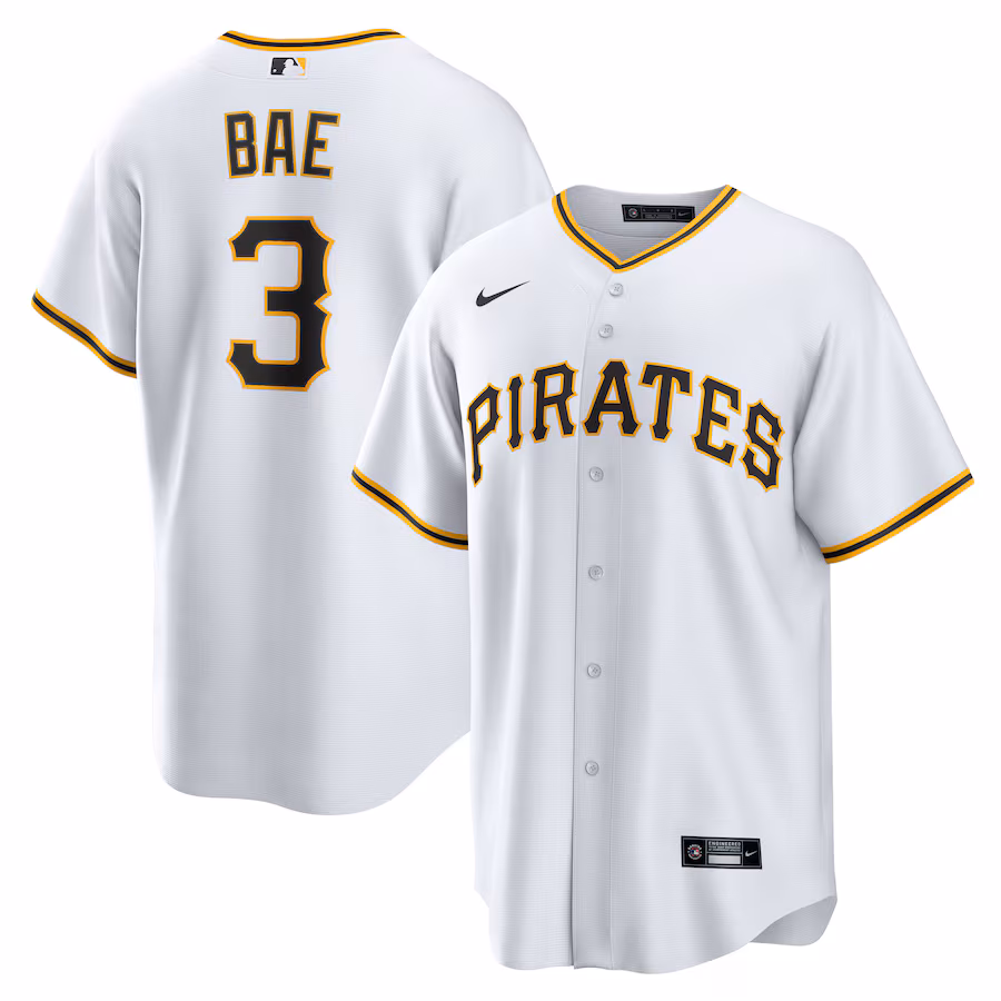 Men's Pittsburgh Pirates Ji-Hwan Bae Nike White Replica Player Jersey