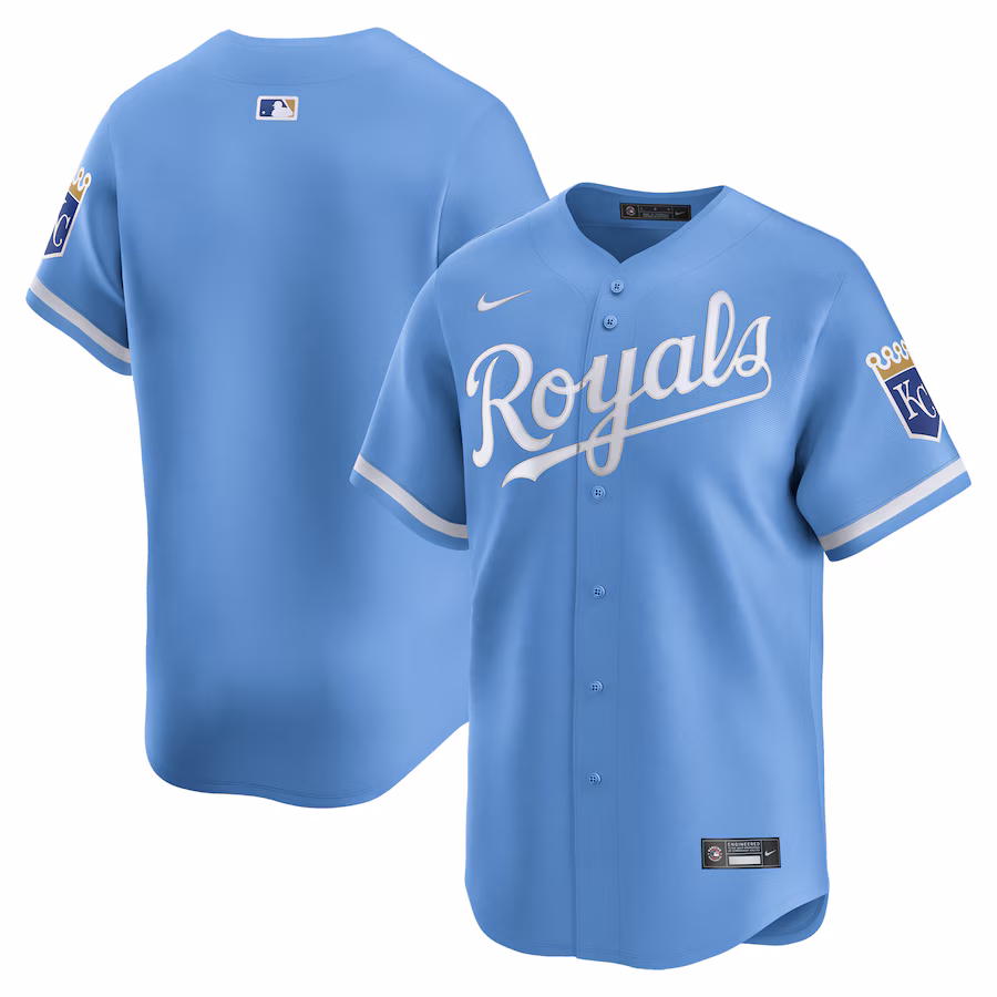 Men's Kansas City Royals Nike Light Blue Alternate Limited Jersey