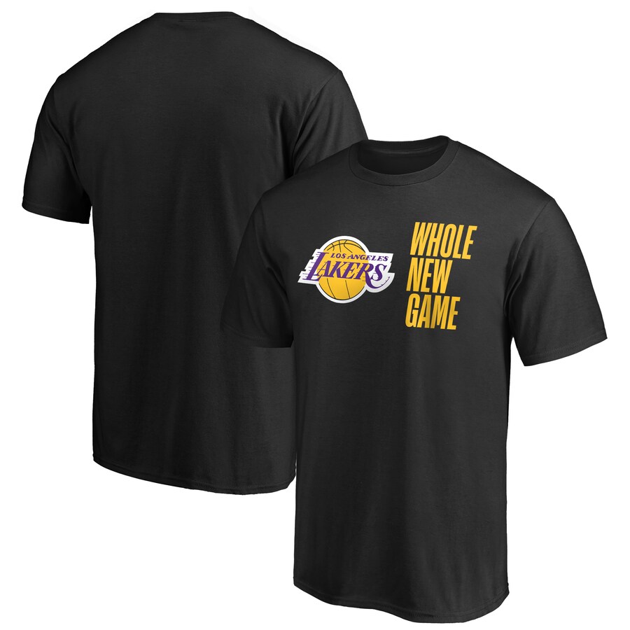 Men's Los Angeles Lakers Black Whole New Game Team T-Shirt