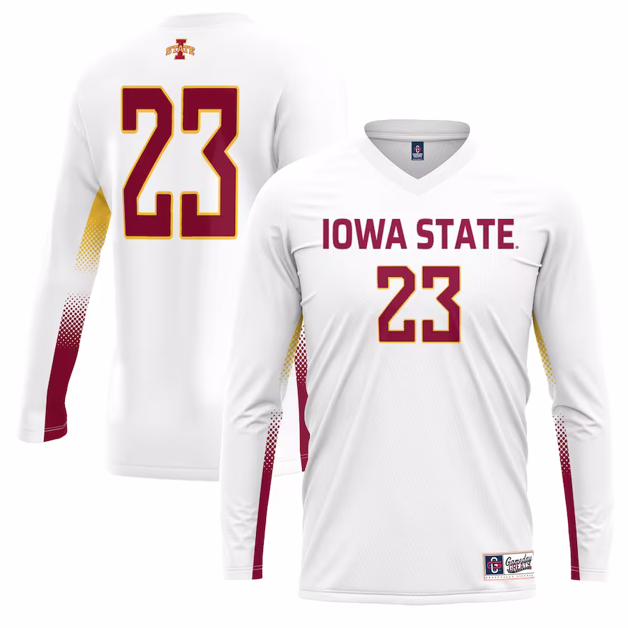 #1 Iowa State Cyclones GameDay Greats Unisex Lightweight Volleyball Jersey - White