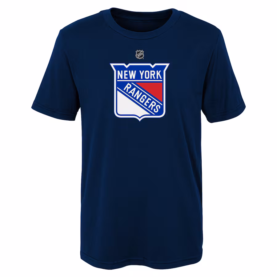 Youth New York Rangers Navy Primary Logo T-Shirt