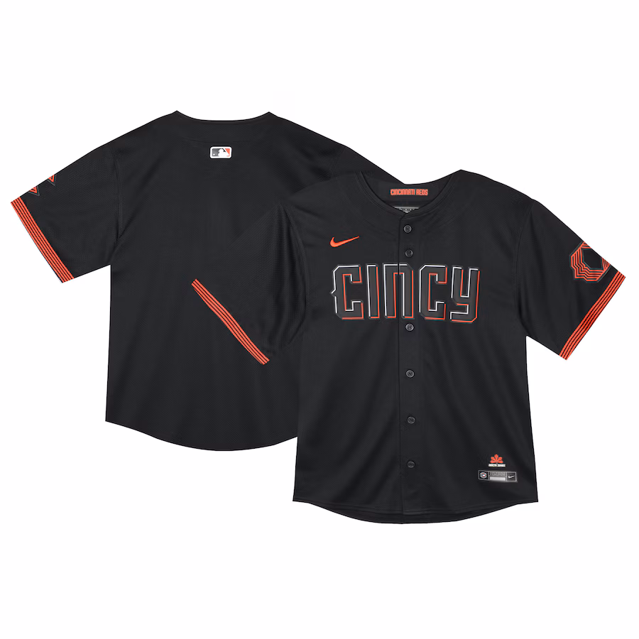 Toddler Cincinnati Reds Nike Black City Connect Limited Jersey