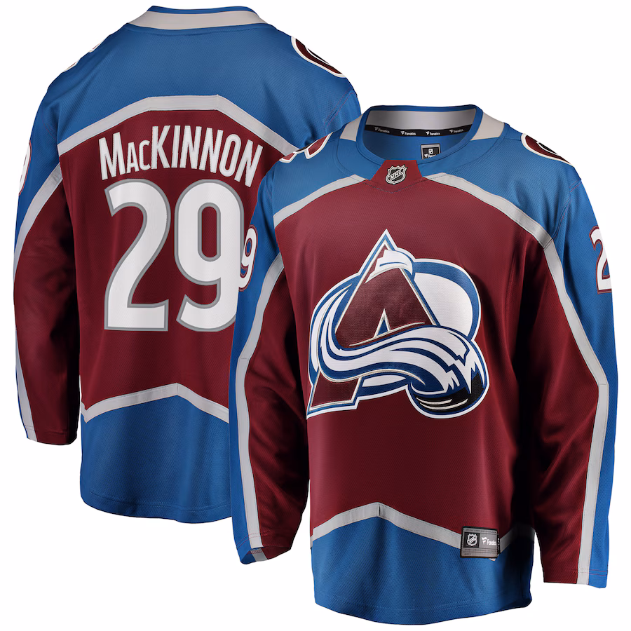 Men's Colorado Avalanche Nathan MacKinnon Fanatics Burgundy Breakaway Player Jersey